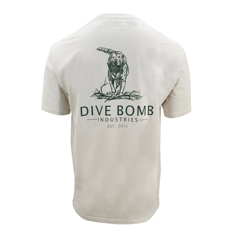 Vintage Duck Dog Tee Faded Bone Small