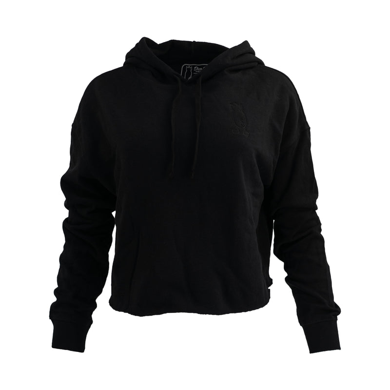 Women's Cropped Hoodie Hoodie Black S