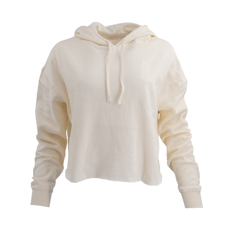 Women's Cropped Hoodie Hoodie Bone S