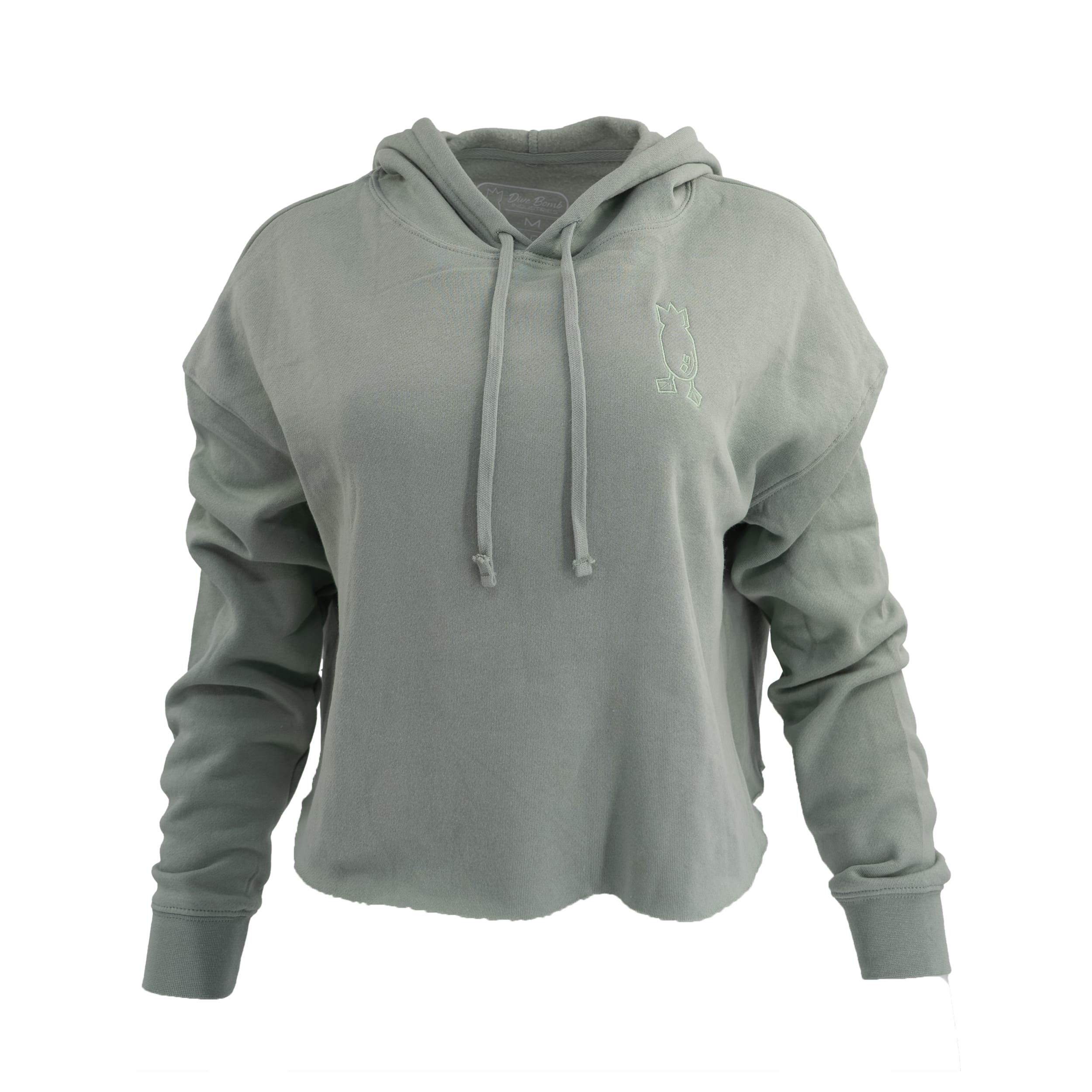 Women's Cropped Hoodie Hoodie Sage S