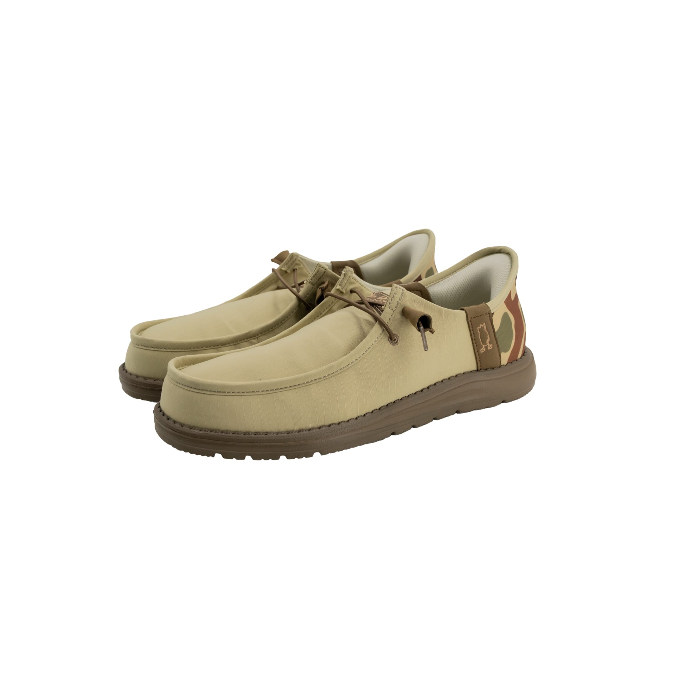 Youth Slip-On Shoes Shoes Light Tan with OG Camo 1