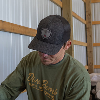 Woven Shield Snapback Hat