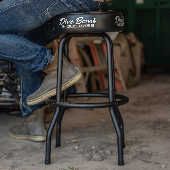 Dive Bomb Shop Stool | Heavy-Duty & Comfortable For Workspaces – Dive ...