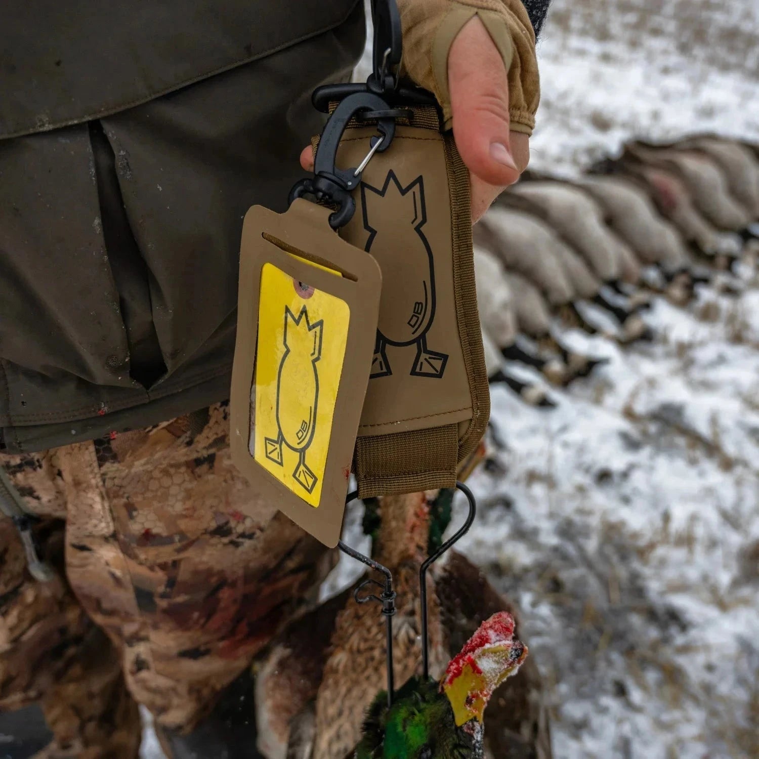 Duck Tote and ID Tag Holder Combo