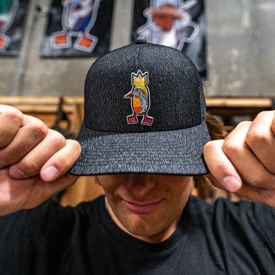 Diablo Blanco Snapback Hat (Black Heather/Black)