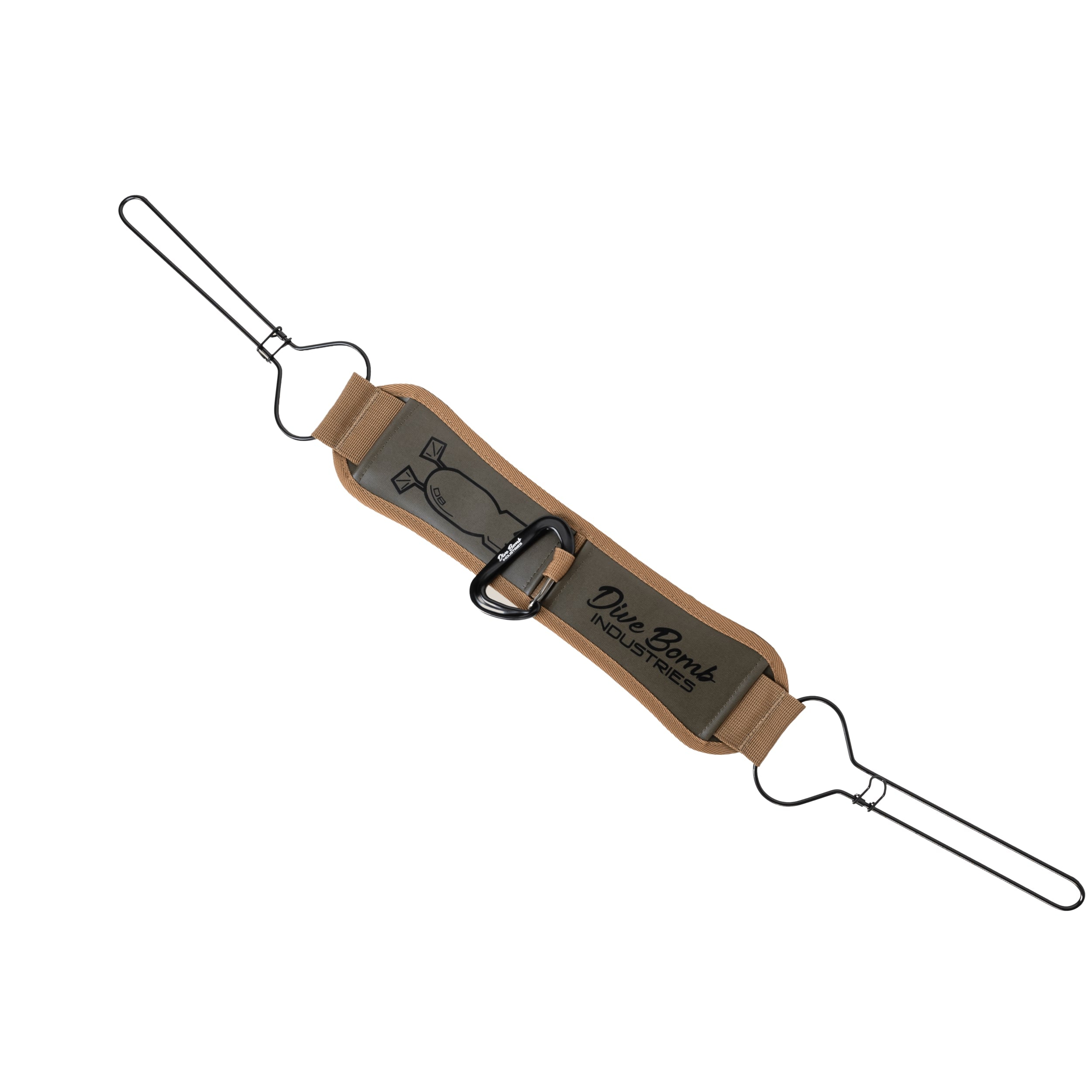 Duck Tote and ID Tag Holder Combo Carbon Green Otter Brown