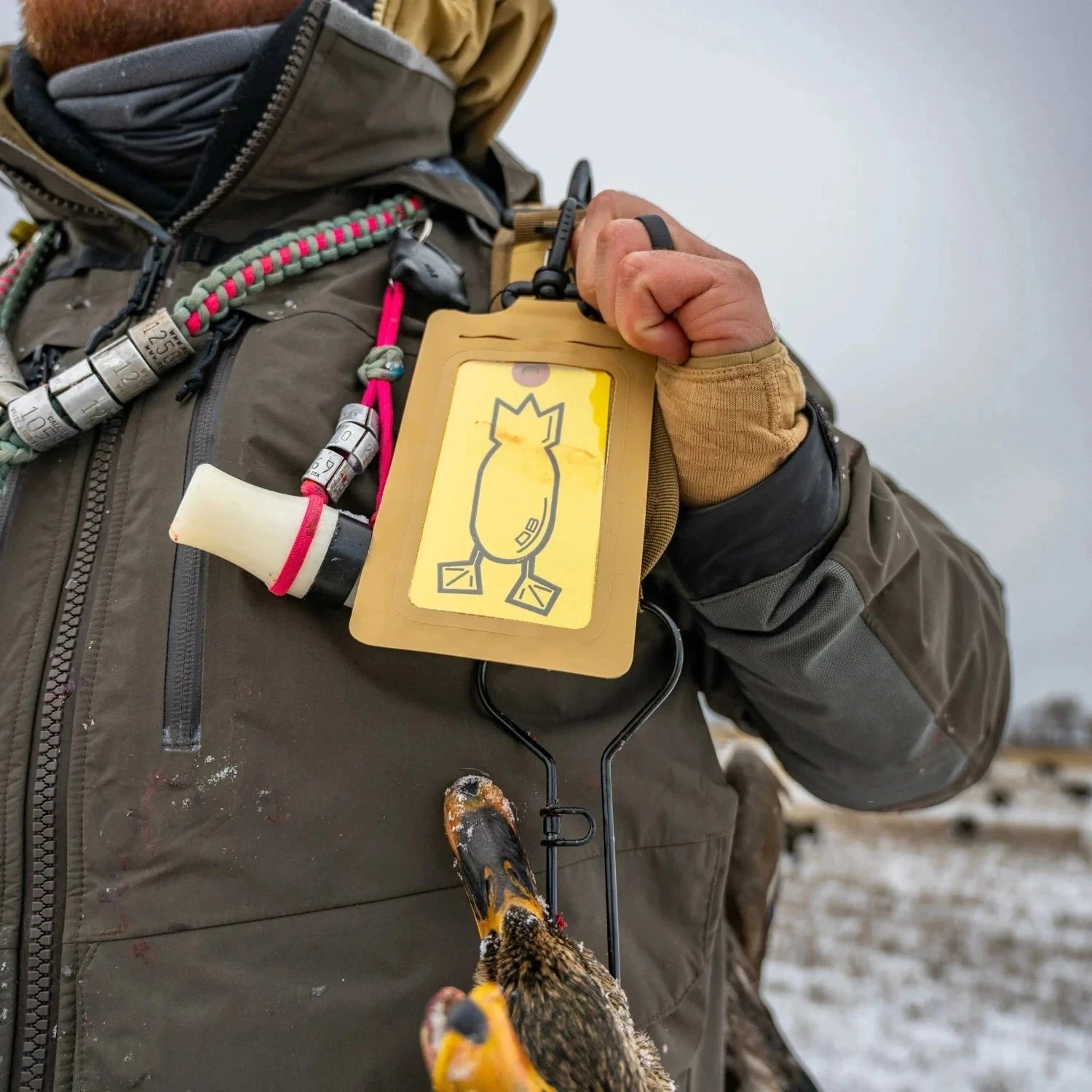 Duck Tote and ID Tag Holder Combo