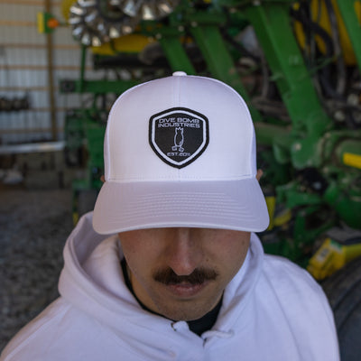 Woven Shield Snapback Hat