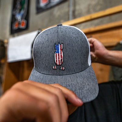 Worn American Flag Snapback Hat