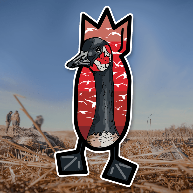 Maple Honker 4 Foot Trailer Decal Dive Bomb Industries