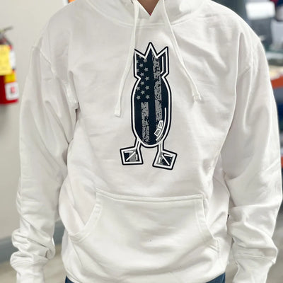 Blackout American Flag Hoodie