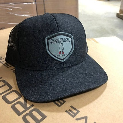 Woven Shield Snapback Hat