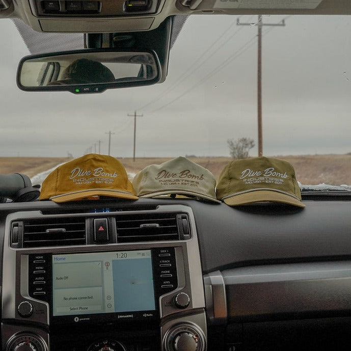 Script Text Parachute Hunting Hat