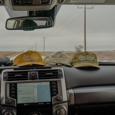 Script Text Parachute Hunting Hat