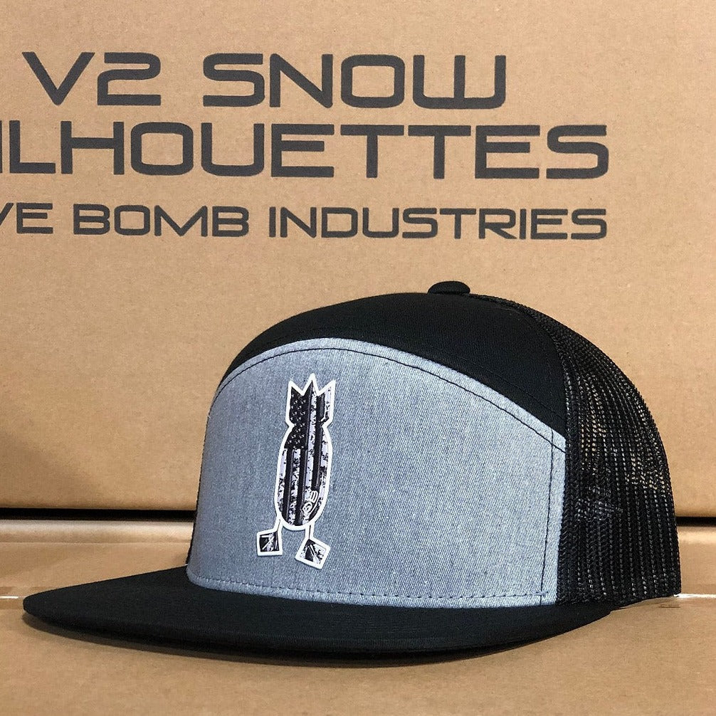 Blackout American Flag 6-Panel Hat