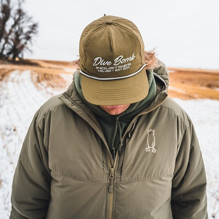 Script Text Parachute Hunting Hat