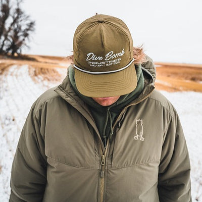 Script Text Parachute Hunting Hat