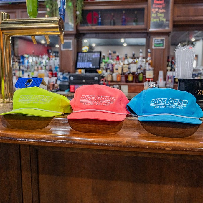 Retro Script Neon Parachute Hat
