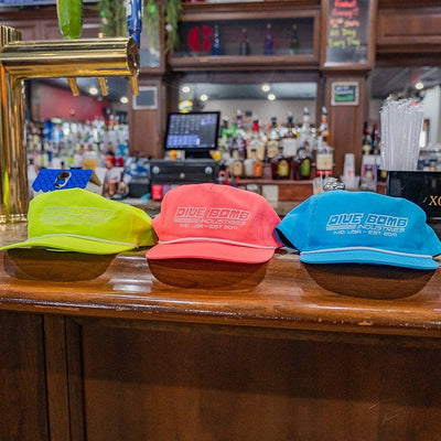 Retro Script Neon Parachute Hat