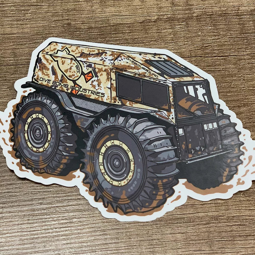 Dive Bomb Sherp 5" Decal