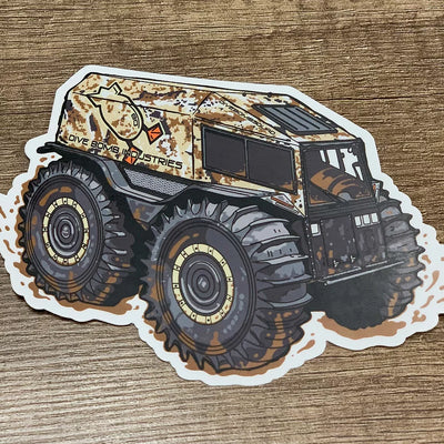 Dive Bomb Sherp 5" Decal